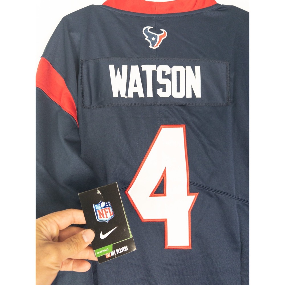 NWT Nike x NFL Houston Texans Jersey #4 Watson Mens M Short Sleeve On Field - Picture 4 of 7